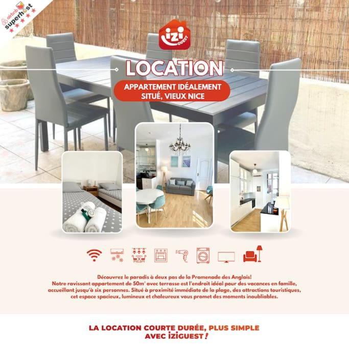Saint Philippe - T3 Terrasse Pres De La Plage Nice Bagian luar foto